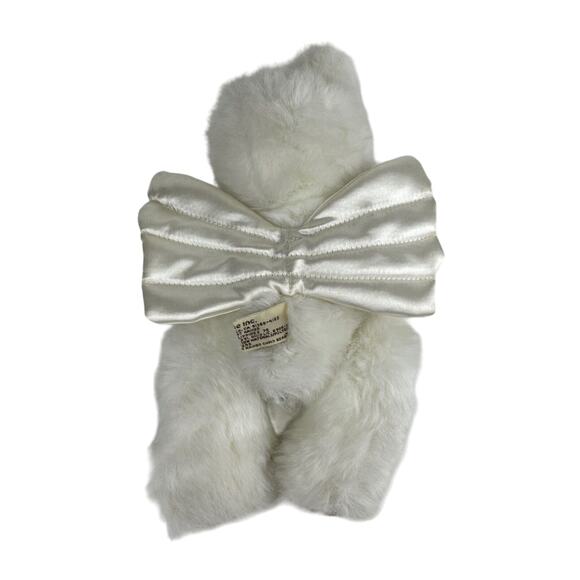 Robert Raikes Cupid Angel Wings White 11" Bear Cub w Wooden Face & Feet Jointed - Picture 12 of 12